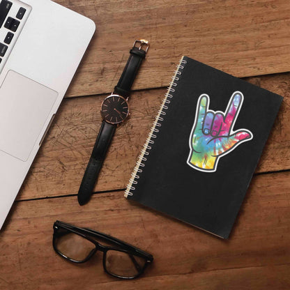 Tie Dye I Love You Sticker