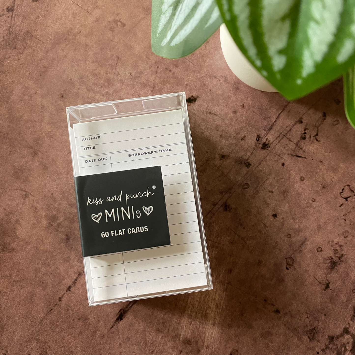 White Library Card Minis™ - Flat Notecard Set of 60 