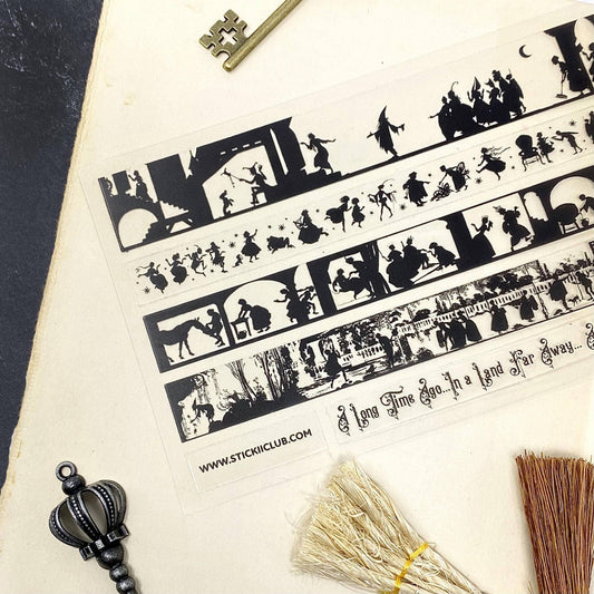 Silhouette Story Strips Sticker Sheet