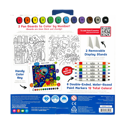 Colortopia: Paint Marker By Number Kit (Epic Adventures)