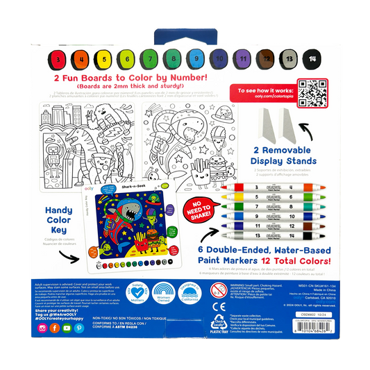 Colortopia: Paint Marker By Number Kit (Epic Adventures)
