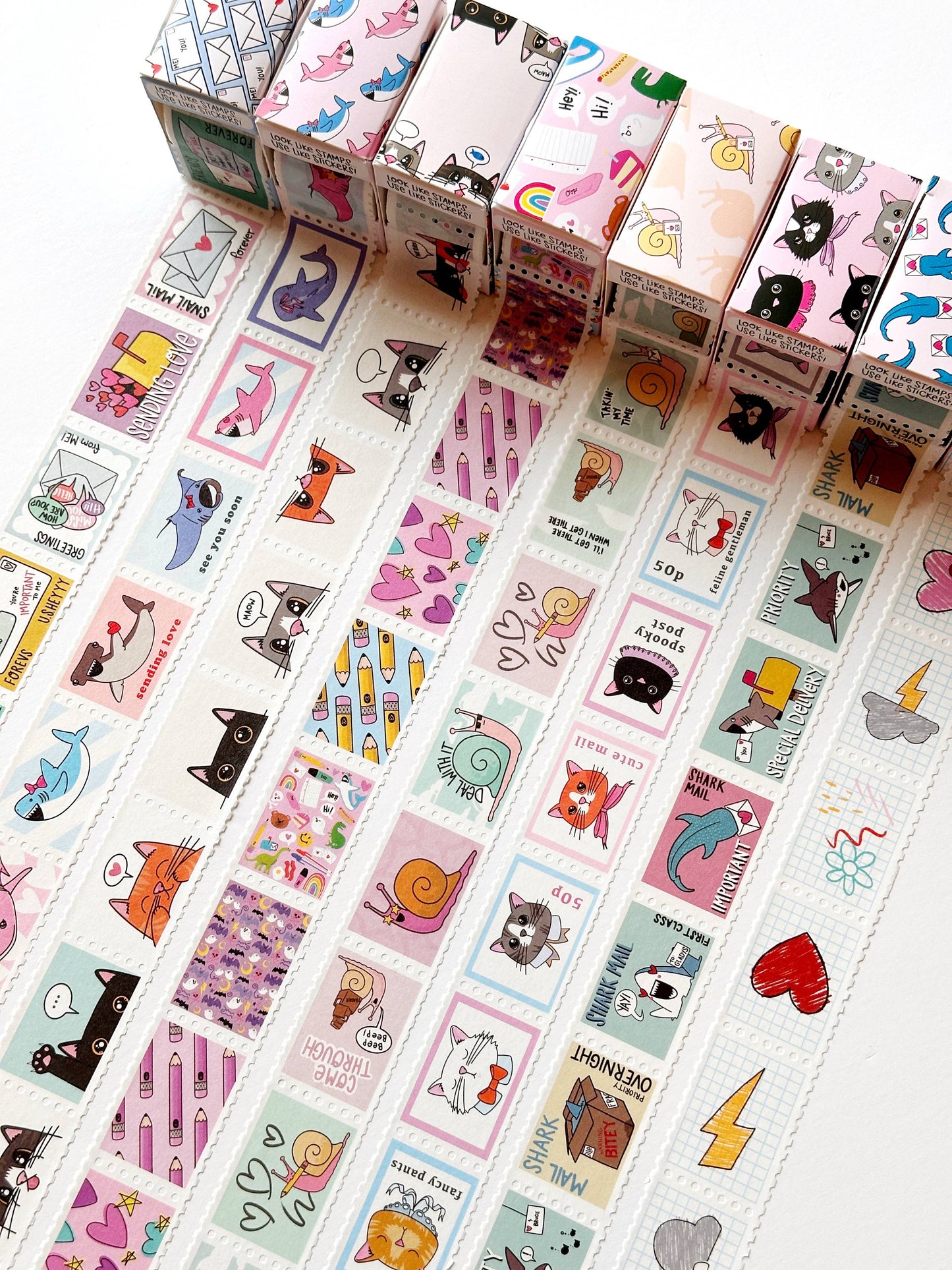 Mini Meows Faux-stage Stamp Washi