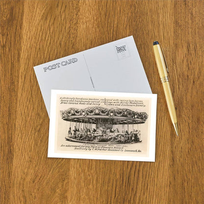 Postcard AA-311 Carousel Advertisement