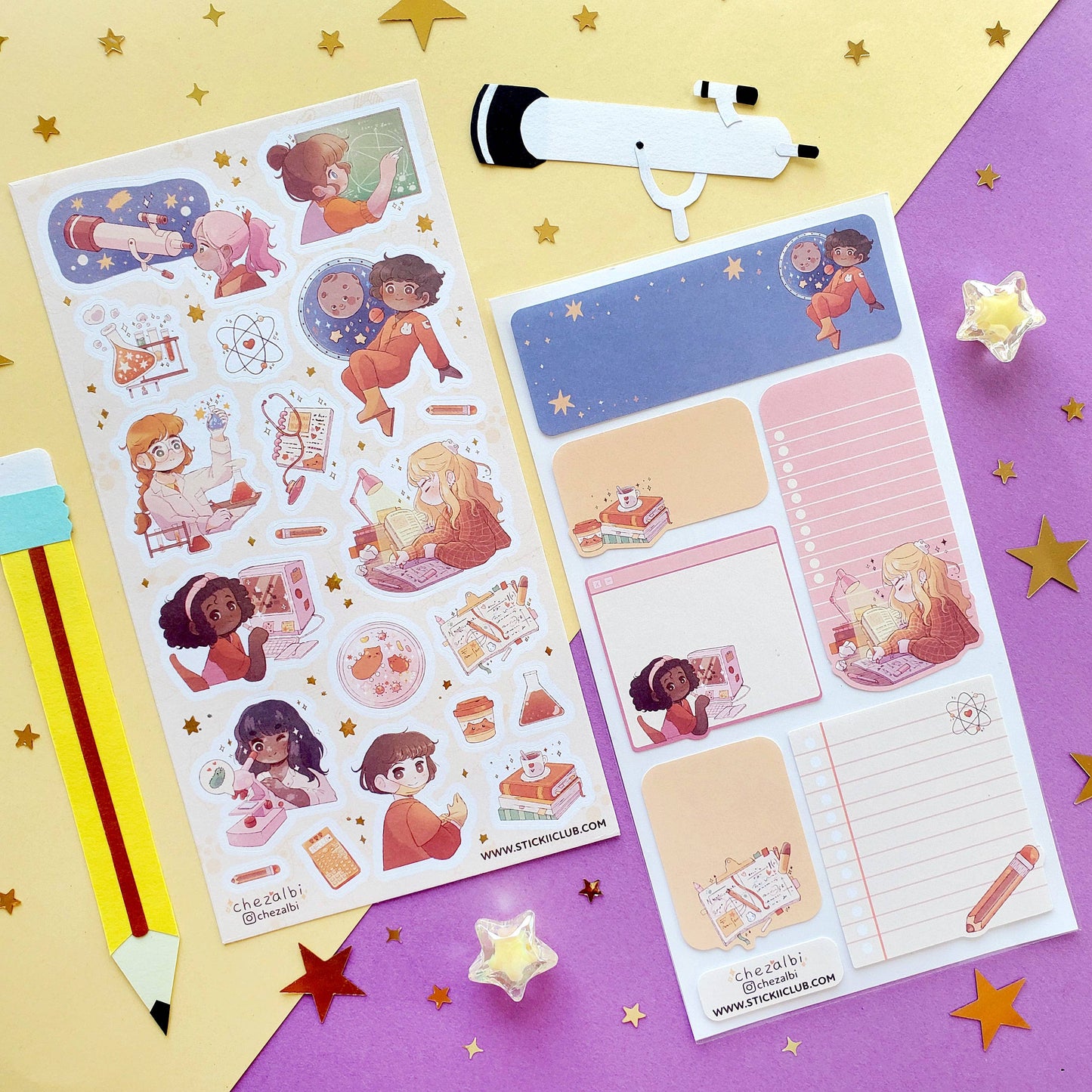 STEM Girls’ Labels Sticker Sheet