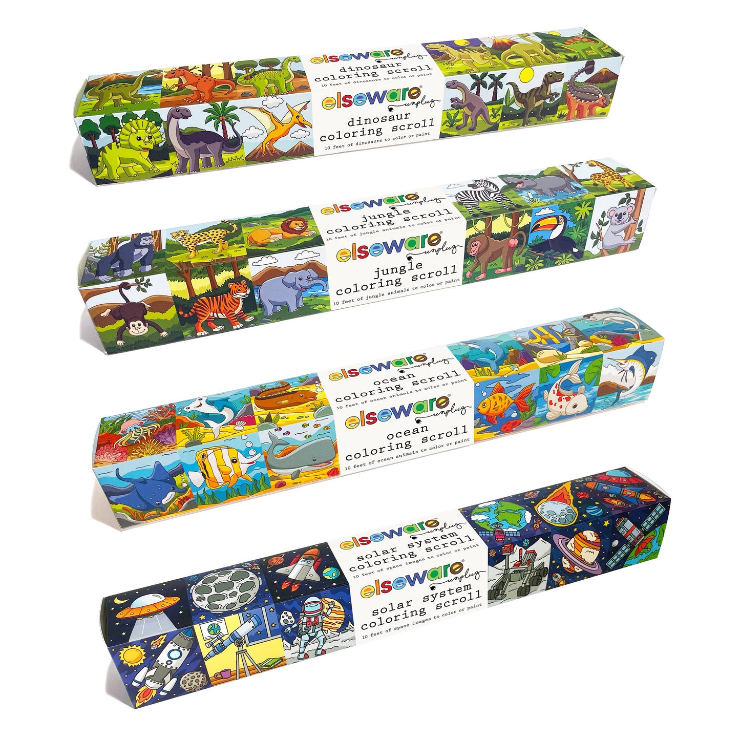 Coloring Scrolls 10ft with Adhesive Back - Jungle