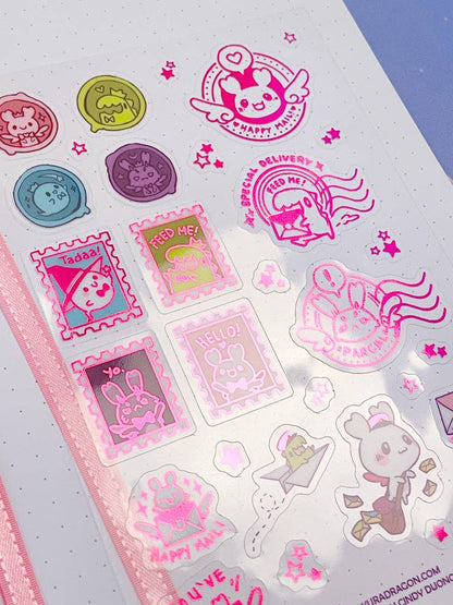 Tiny RPG Mail Clear Sticker Sheet