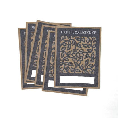 Bookplate Sticker Pack of 6 - LEAFY