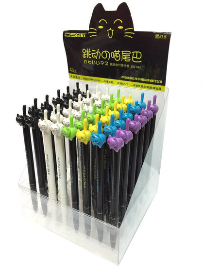Cat Tail Retractable Gel Pen