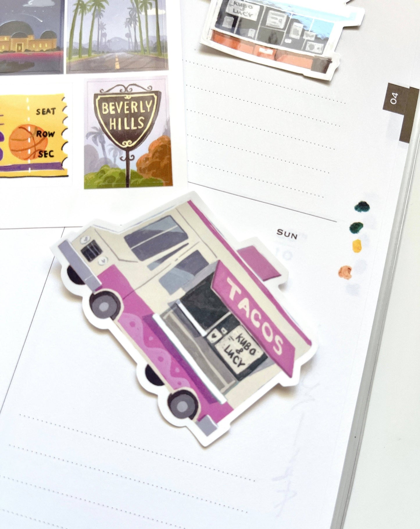 Kuboandlucy Stationery Co | Taco Truck Die Cut Sticker