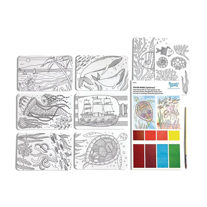 Scenic Hues: D.I.Y. Watercolor Art Kit - Ocean Paradise