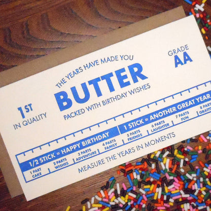 The years have made you butter