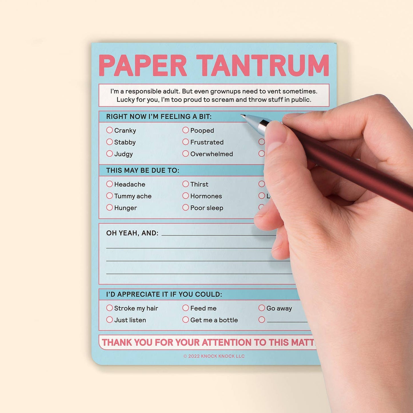 Paper Tantrum Nifty Note Pad (Pastel Version)