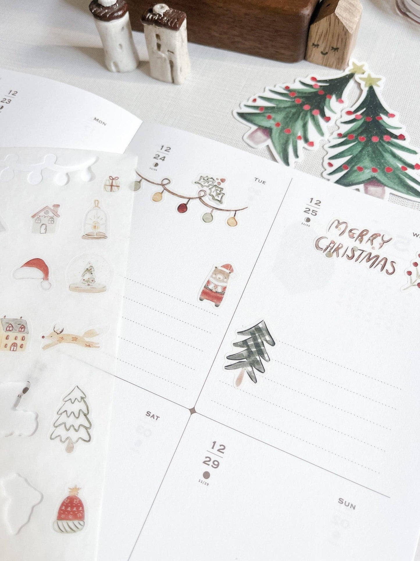Christmas Elements  Washi Sticker Sheet
