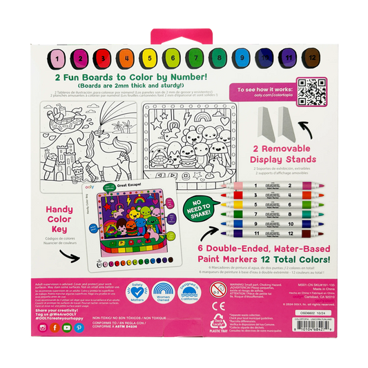 Colortopia: Paint Marker By Number Kit (Unicorn Funland)