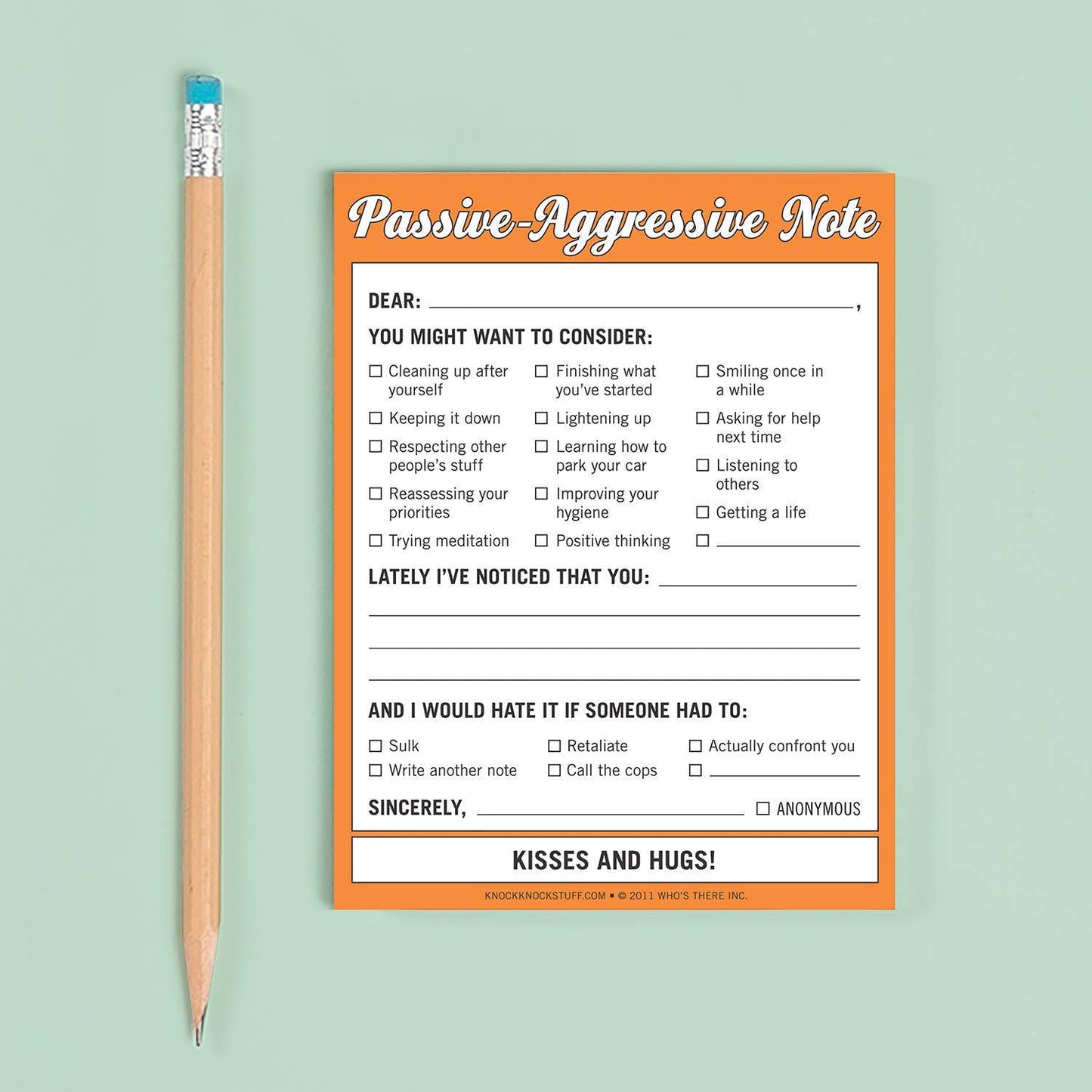 Passive-Aggressive Nifty Note Pad