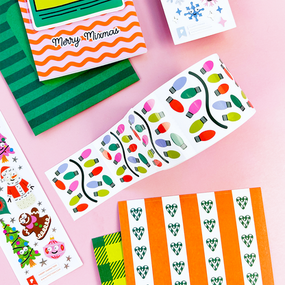 Festive Flickers Stickers On The Roll