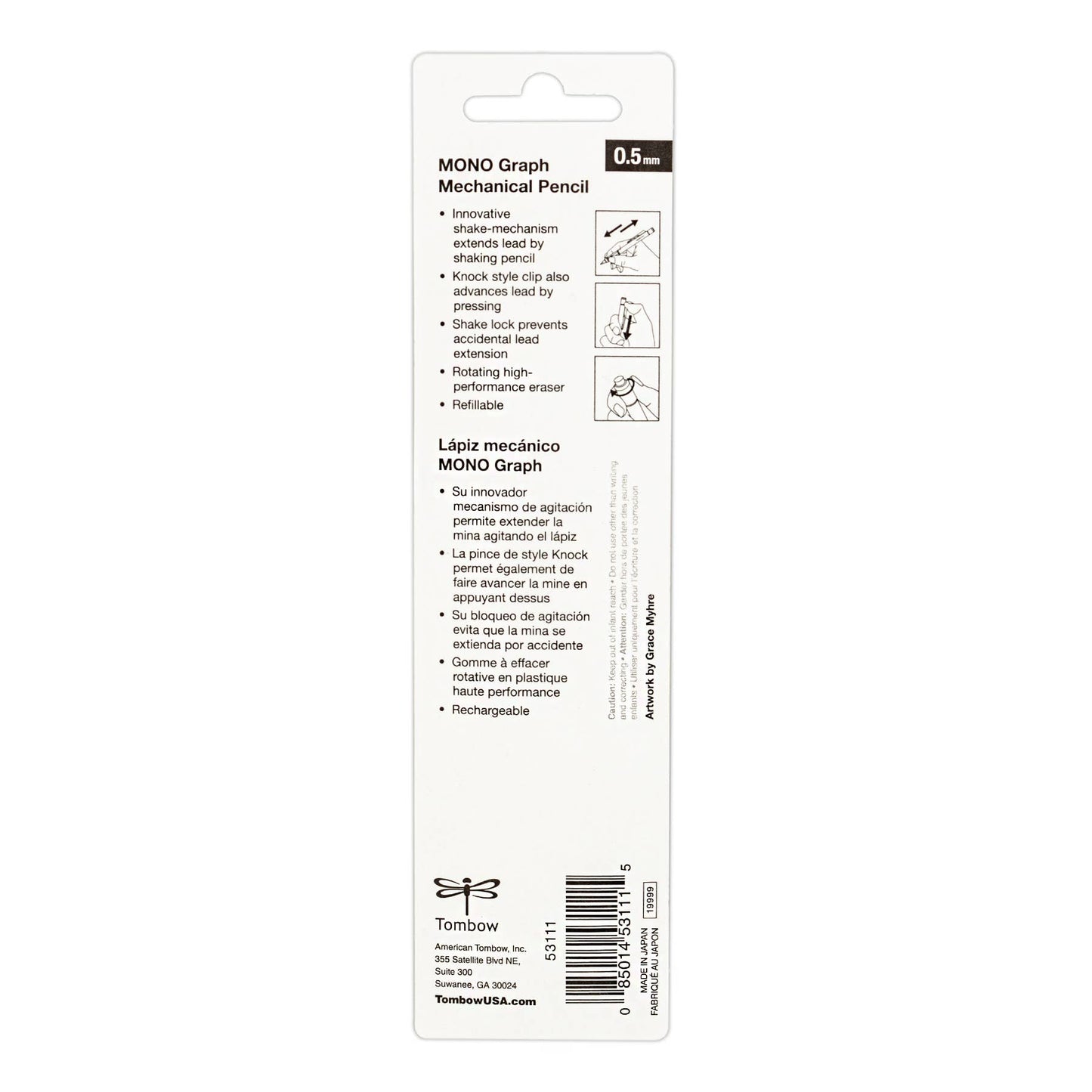 MONO Graph Mechanical Pencil, Tri Color