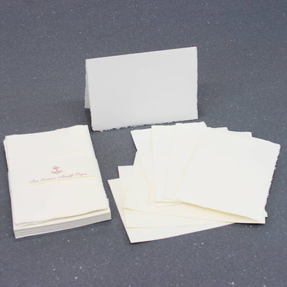 Amalfi Deckled Edge Fold Over Cards, Italian Handmade Paper