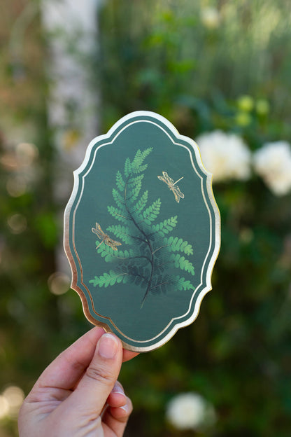 Emerald Fern Gold Foil Bookmark | Bookish Romantasy