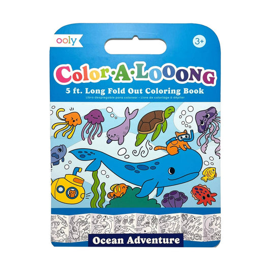 Color-A-Looong: Fold Out Coloring Book - Ocean Adventure