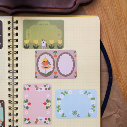 Paper Roll Labels - Retro Frames