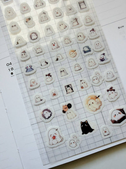Kuboandlucy Stationery Co | Tiny Ghost Sticker Sheet