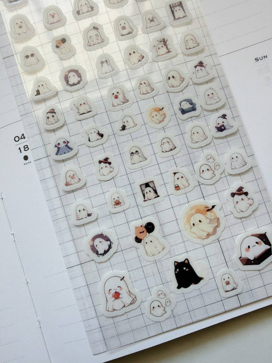 Kuboandlucy Stationery Co | Tiny Ghost Sticker Sheet
