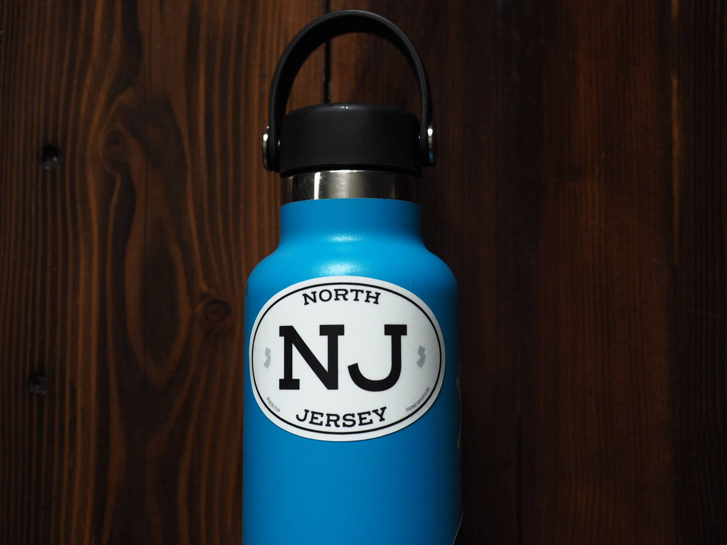 North Jersey NJ Classic White Oval New Jersey Stickers