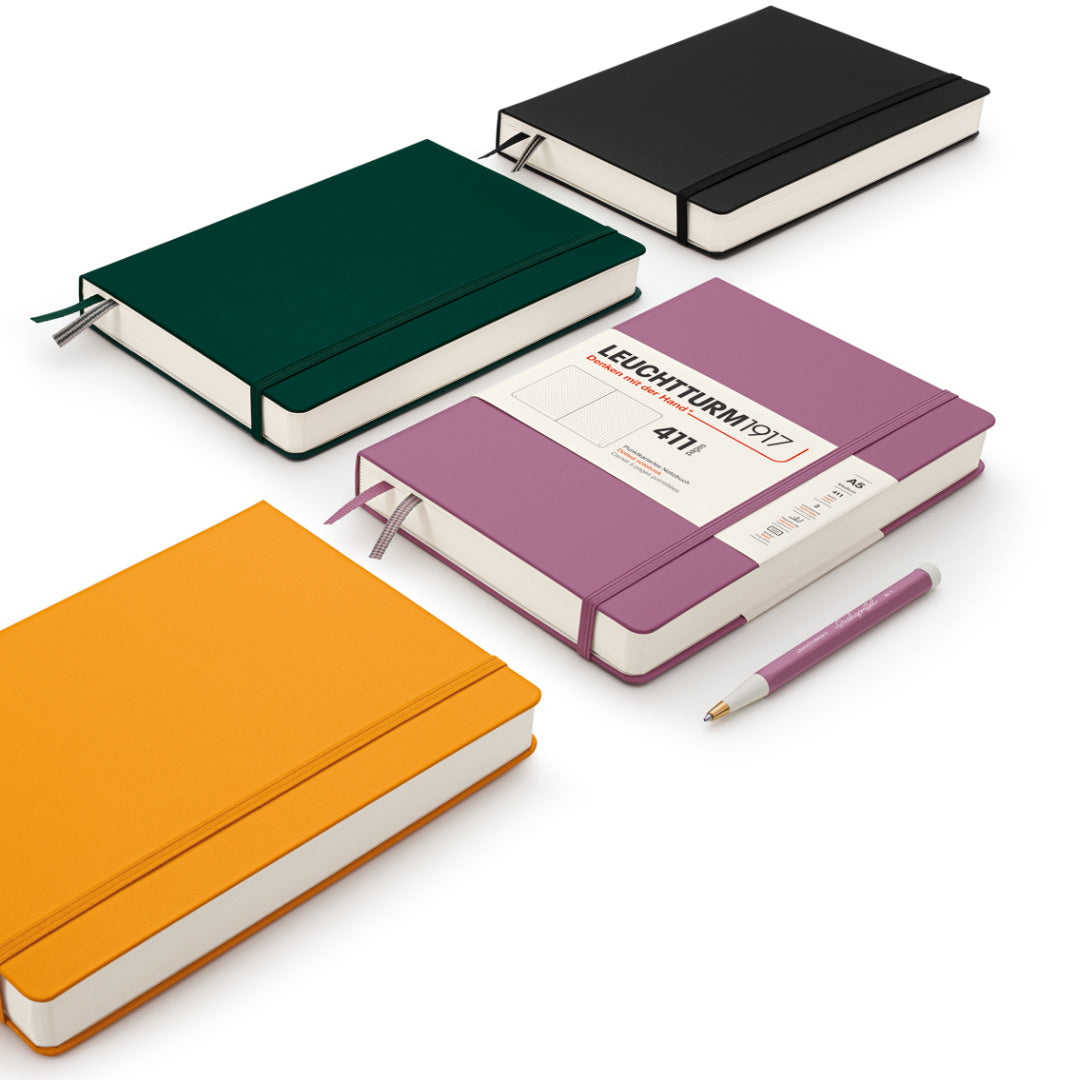 Notebook Medium (A5), Hardcover, 411 numbered pages