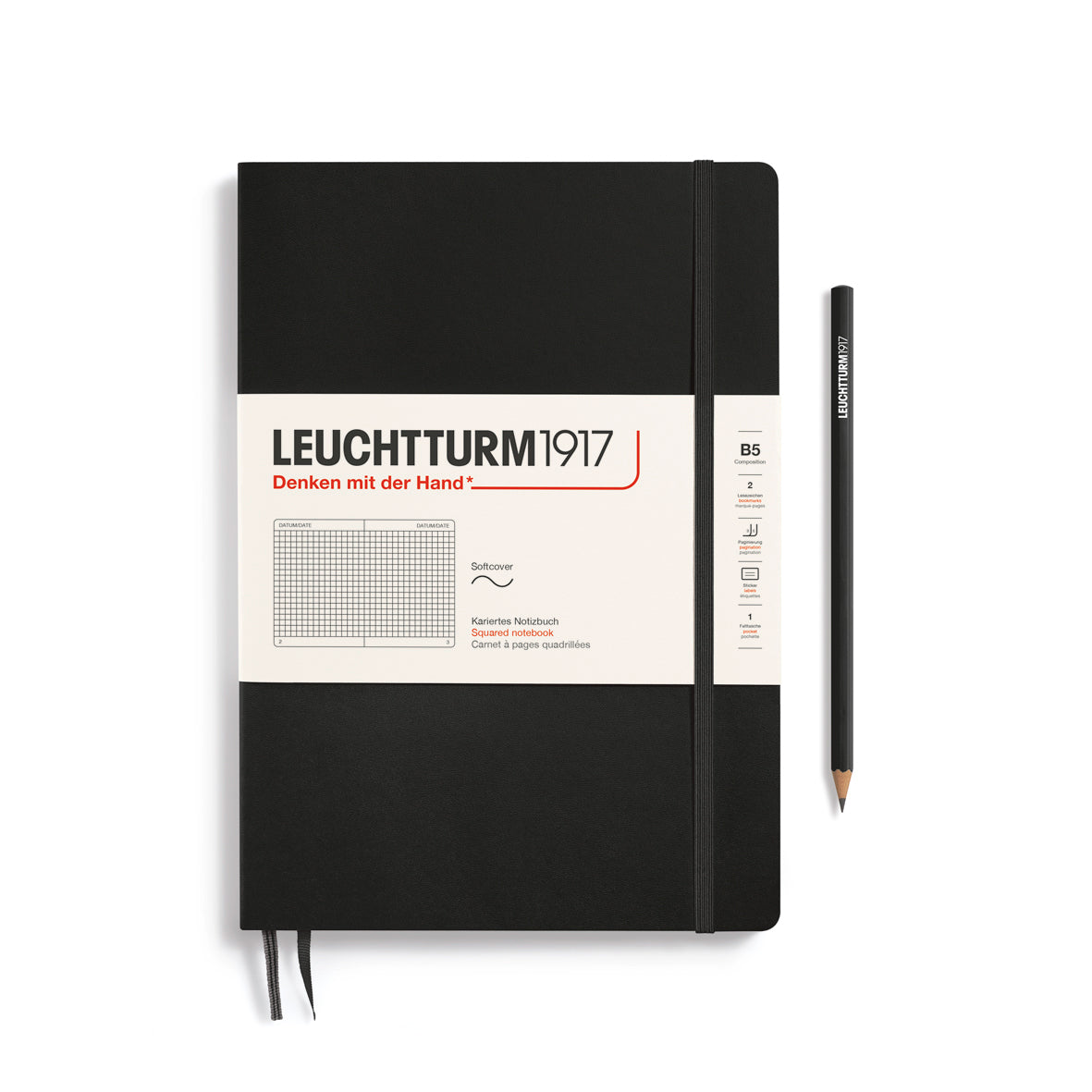 Notebook Composition (B5), Softcover, 123 numbered pages