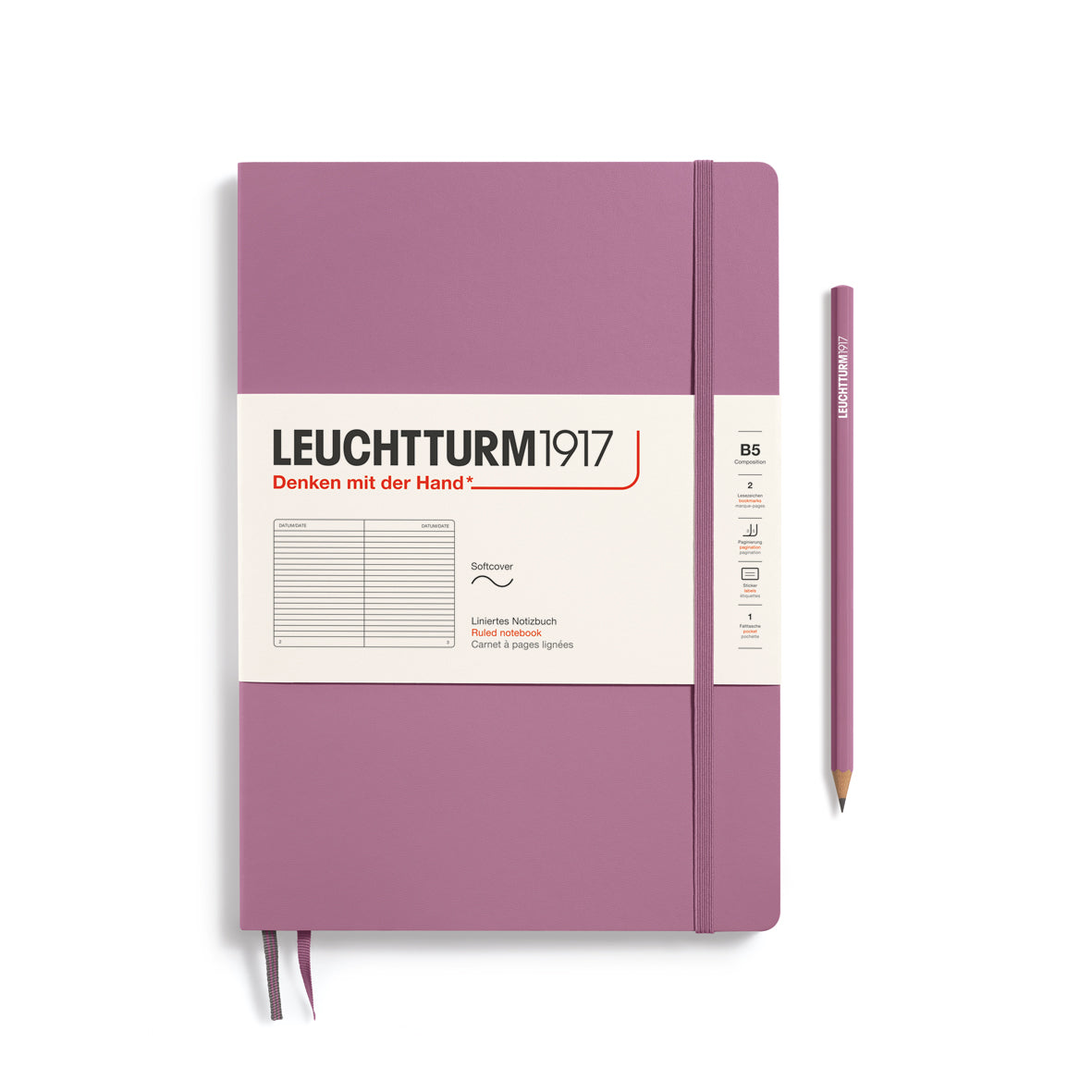 Notebook Composition (B5), Softcover, 123 numbered pages