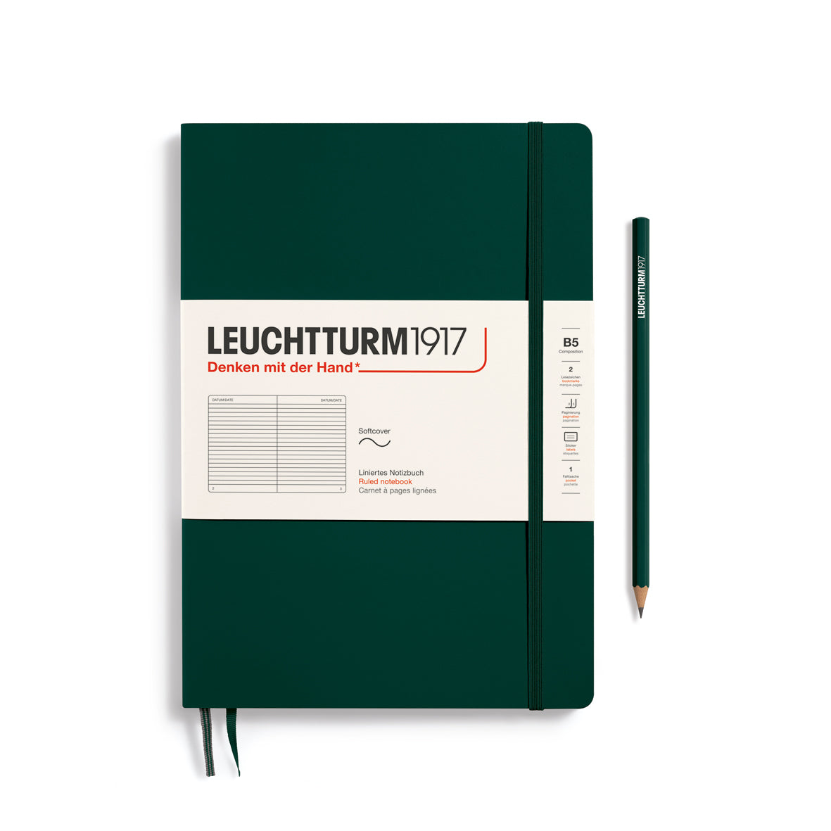 Notebook Composition (B5), Softcover, 123 numbered pages