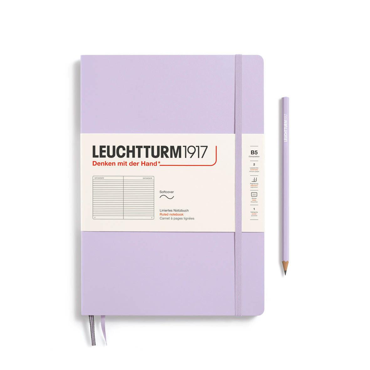 Notebook Composition (B5), Softcover, 123 numbered pages
