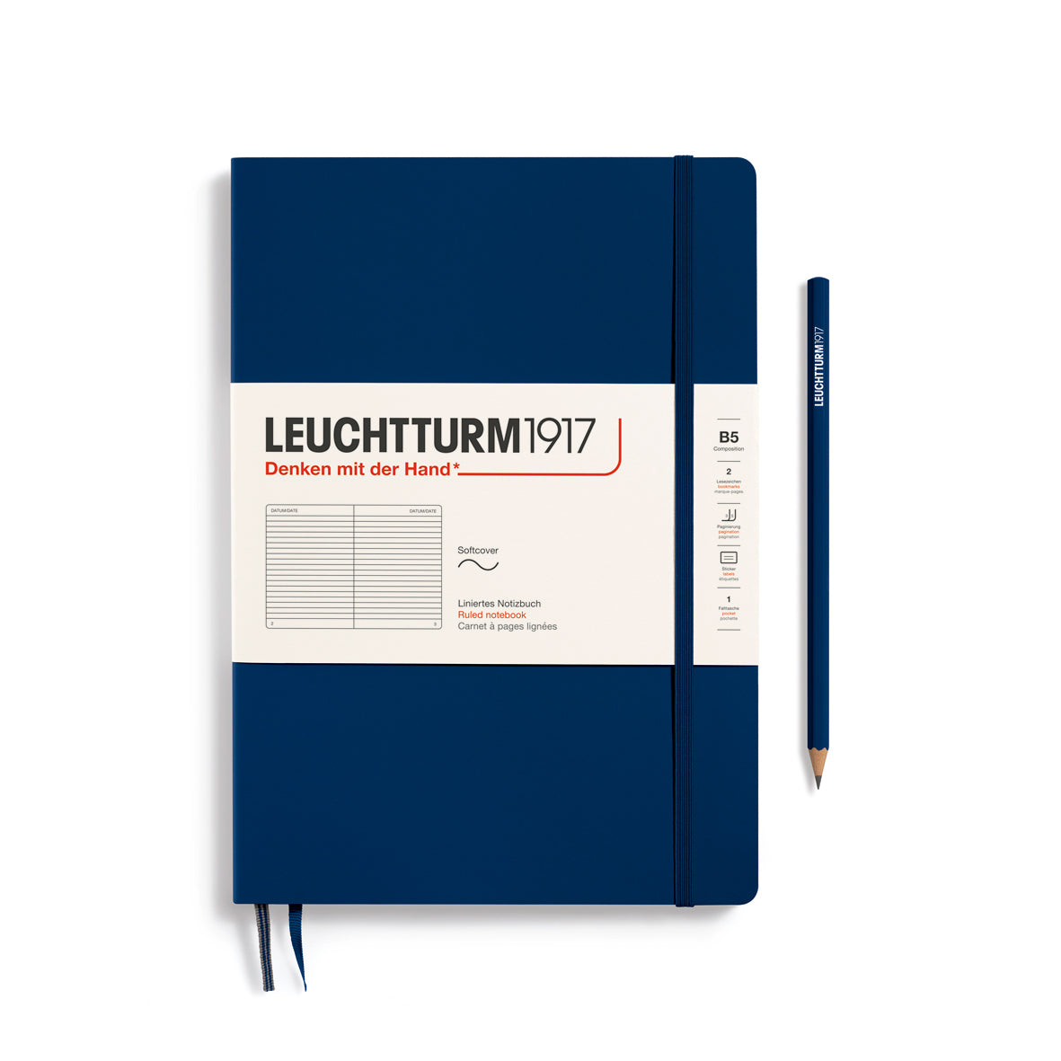 Notebook Composition (B5), Softcover, 123 numbered pages