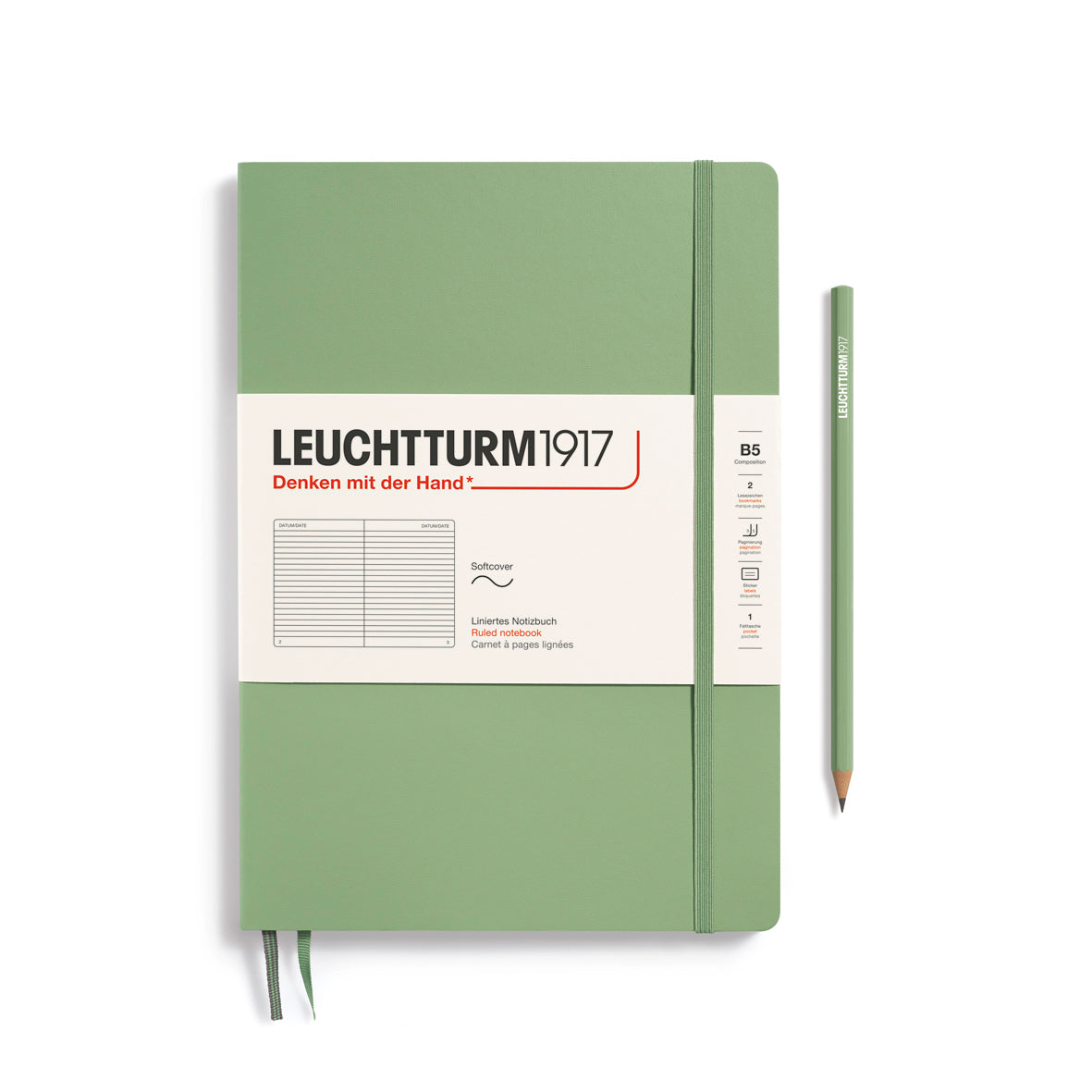 Notebook Composition (B5), Softcover, 123 numbered pages
