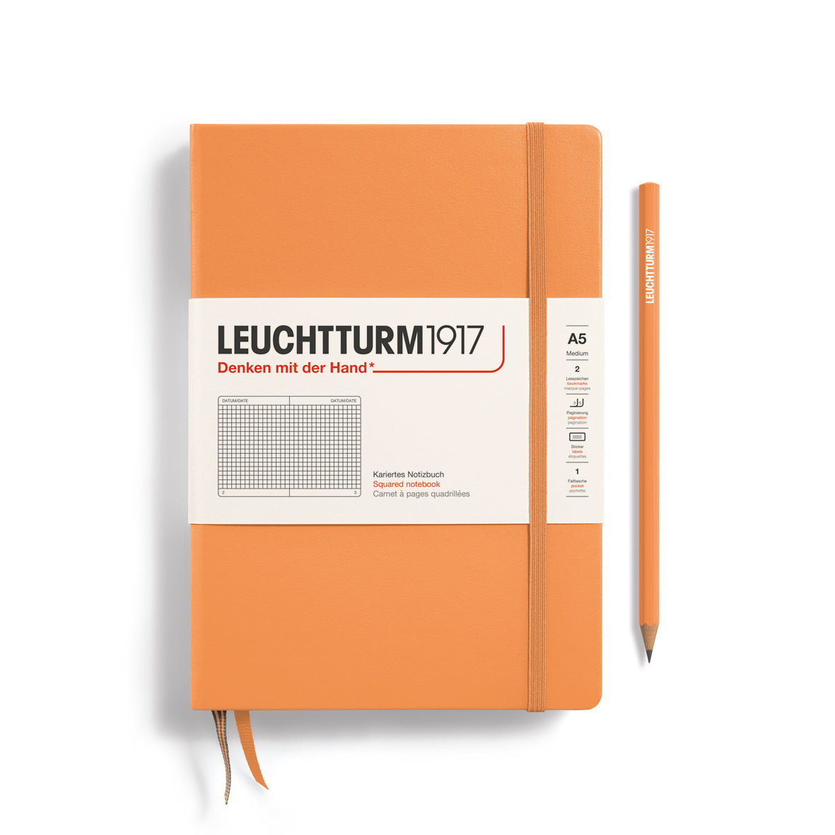 Notebook Medium (A5), Hardcover, 251 numbered pages
