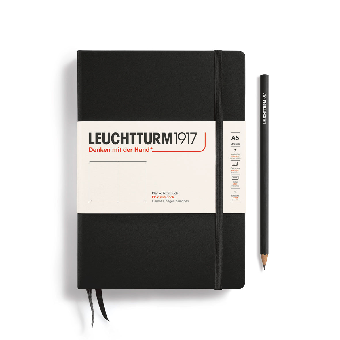 Notebook Medium (A5), Hardcover, 251 numbered pages
