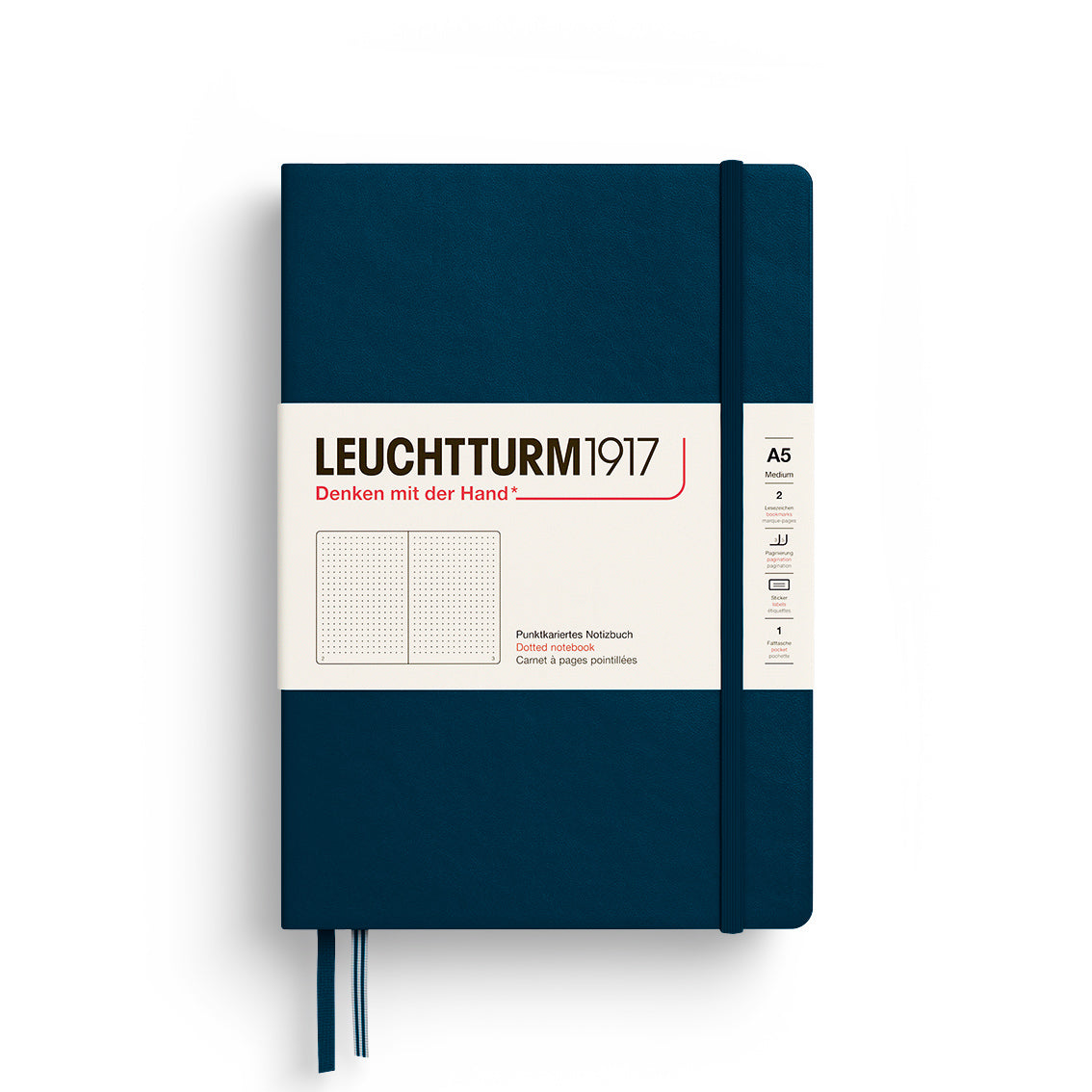 Notebook Medium (A5), Hardcover, 251 numbered pages