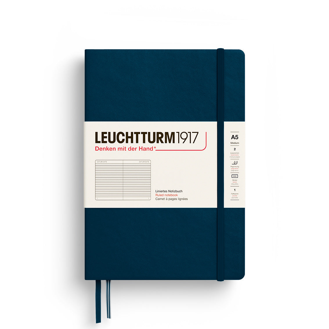 Notebook Medium (A5), Hardcover, 251 numbered pages