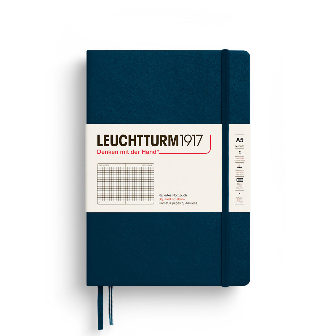 Notebook Medium (A5), Hardcover, 251 numbered pages