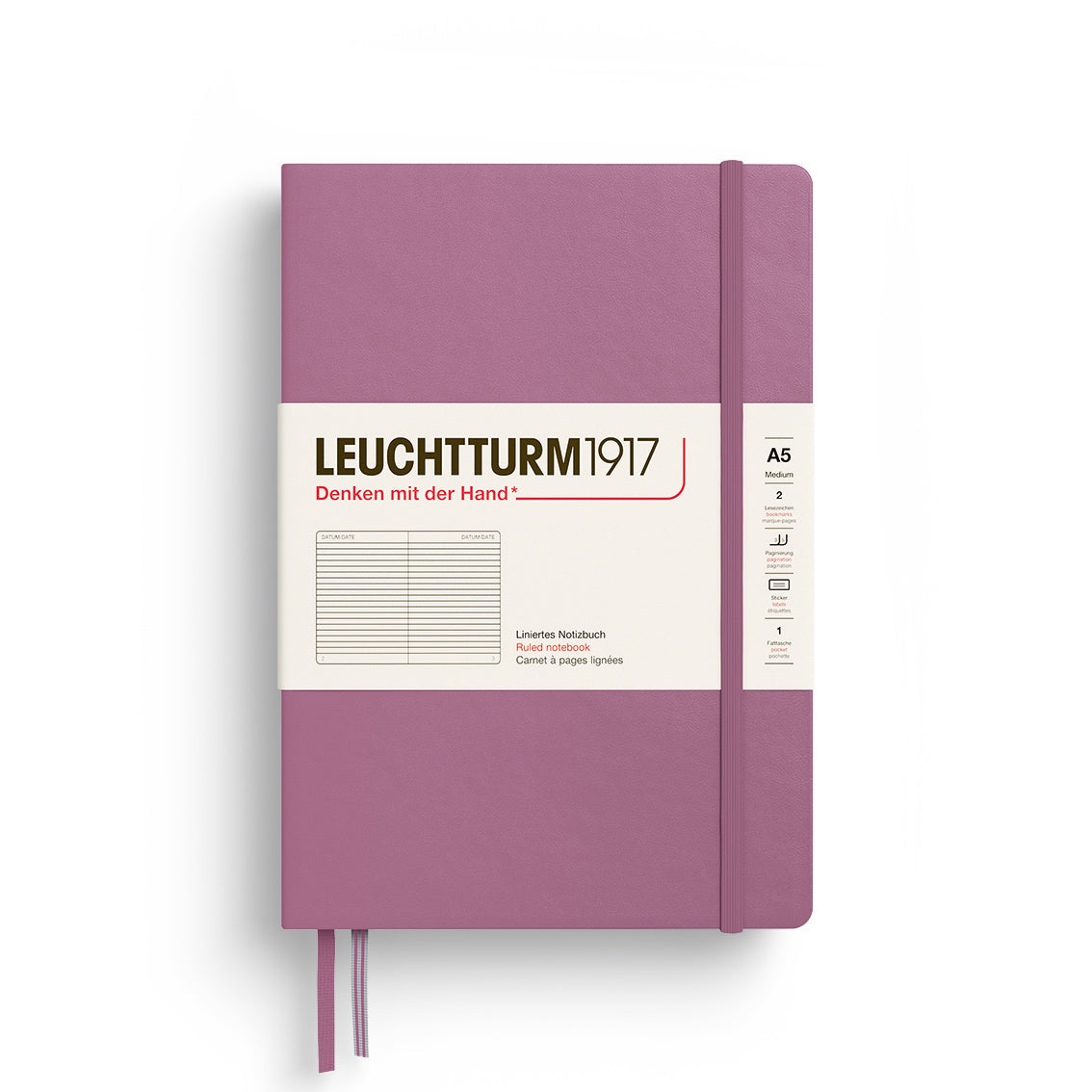 Notebook Medium (A5), Hardcover, 251 numbered pages
