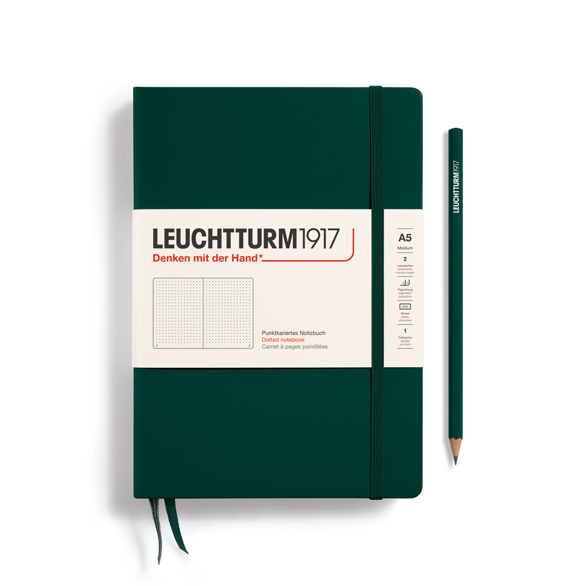 Notebook Medium (A5), Hardcover, 251 numbered pages