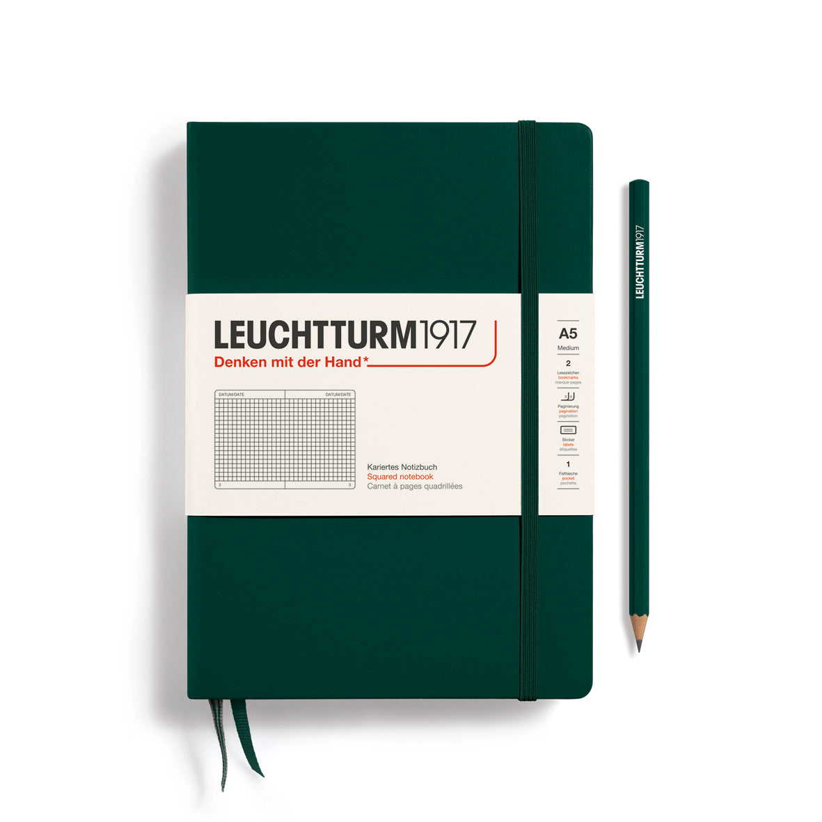 Notebook Medium (A5), Hardcover, 251 numbered pages