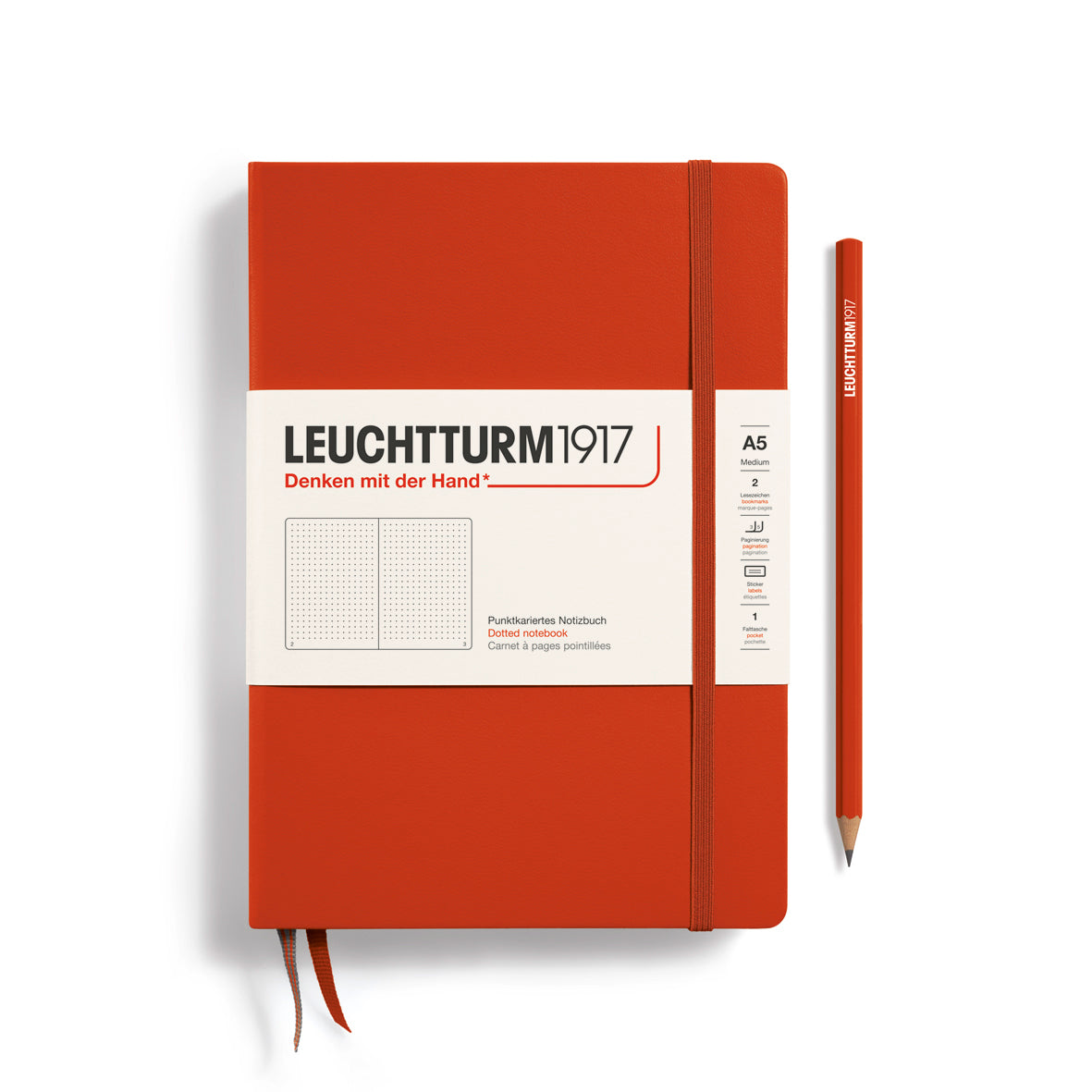 Notebook Medium (A5), Hardcover, 251 numbered pages