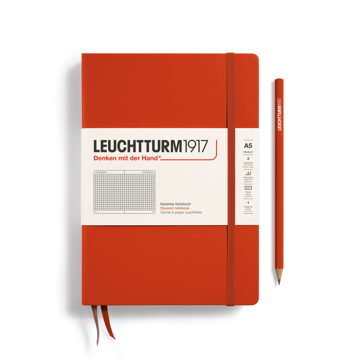 Notebook Medium (A5), Hardcover, 251 numbered pages