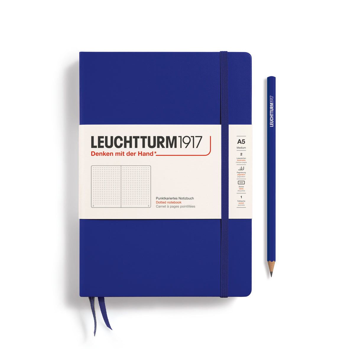Notebook Medium (A5), Hardcover, 251 numbered pages