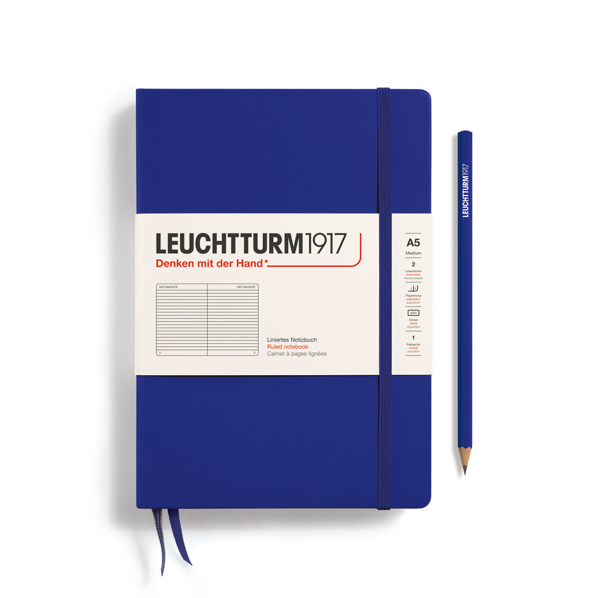 Notebook Medium (A5), Hardcover, 251 numbered pages