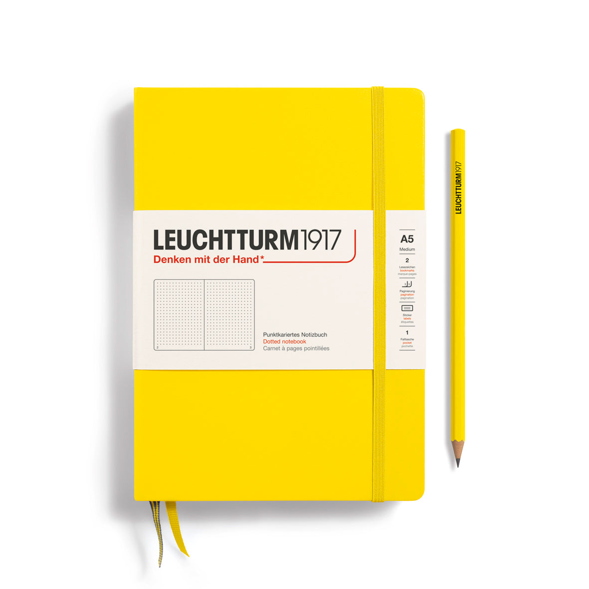 Notebook Medium (A5), Hardcover, 251 numbered pages