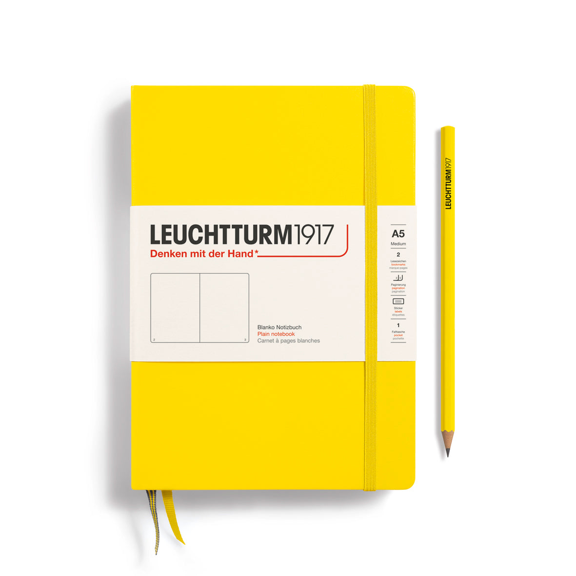 Notebook Medium (A5), Hardcover, 251 numbered pages