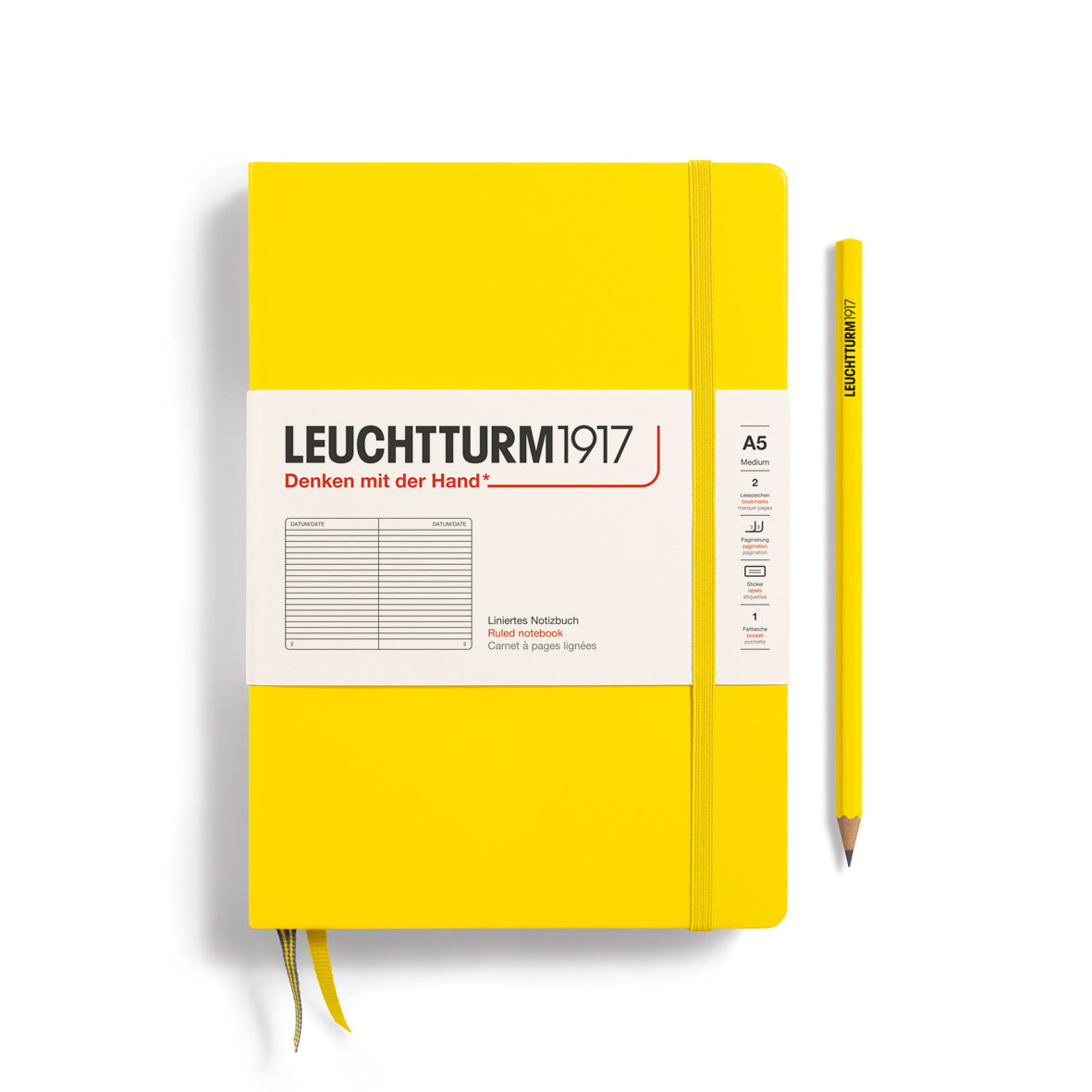 Notebook Medium (A5), Hardcover, 251 numbered pages